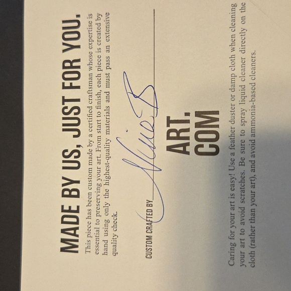 Giraffe Art Print in Wooden Frame - Picture 8 of 8